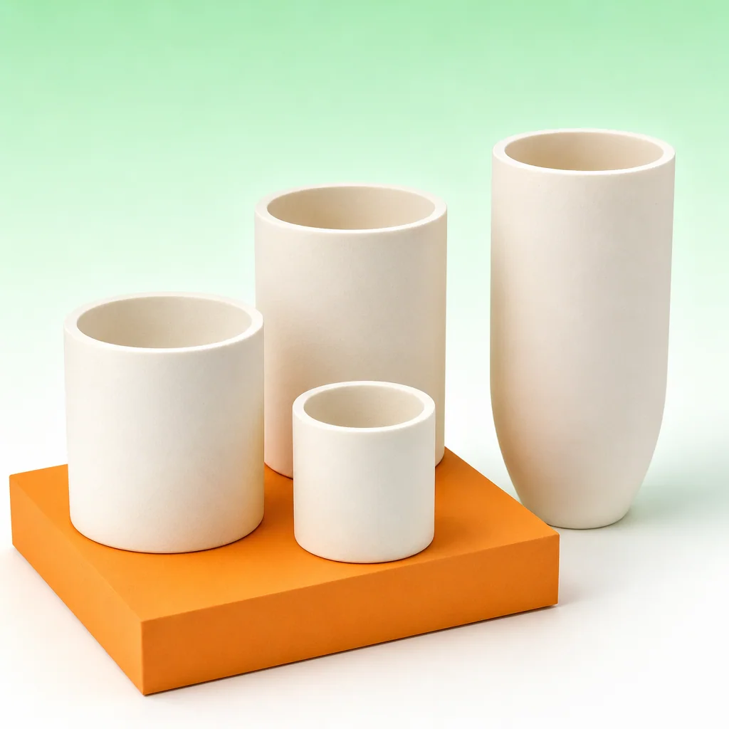 Ceramic crucibles